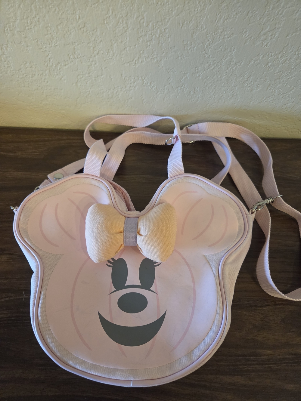 Disney Minnie Mouse Pink Crossbody Shoulder Bag, New, Tag Fell Off